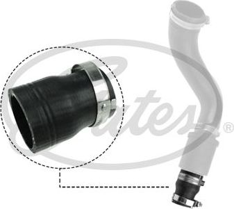 Патрубок интеркулера Gates для Ford Transit VIII 2013-2026. Артикул 09-0618