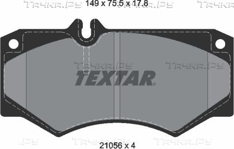 Тормозные колодки Textar Q+. Артикул 2105601