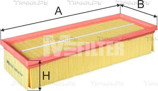 Воздушный фильтр MFilter для Volkswagen Golf VI 2007-2013. Артикул K 495