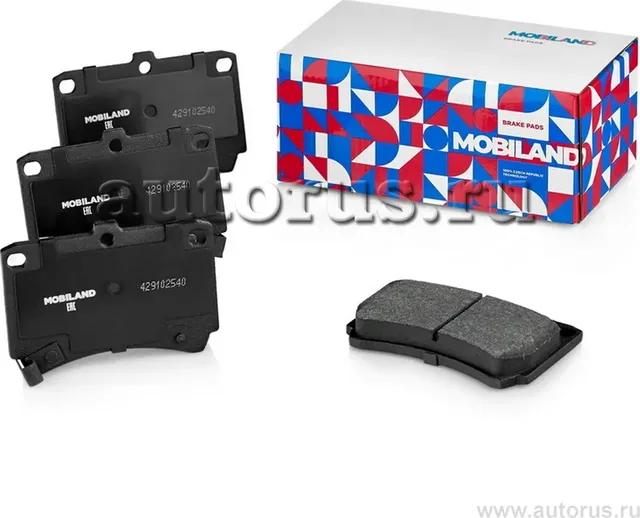 Колодки тормозные дисковые передние (4 шт.) с п/шум. пласт. MERCEDES-BENZ C-CLAS (Mobiland). Артикул 429102240