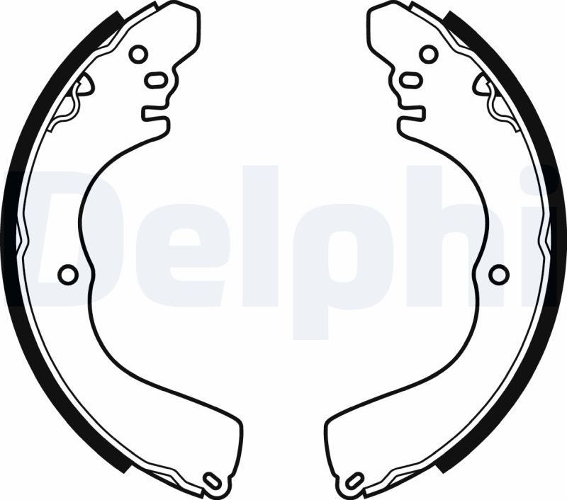 Тормозные колодки Delphi. Артикул LS2074