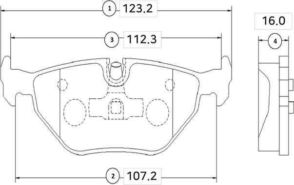 Тормозные колодки CTR задние для Rover 75 I 1999-2005. Артикул GK0003