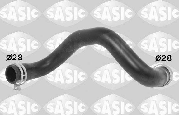 Патрубок радиатора (системы охлаждения) Sasic правый верхний для Citroen DS3 I 2013-2015. Артикул 3400243