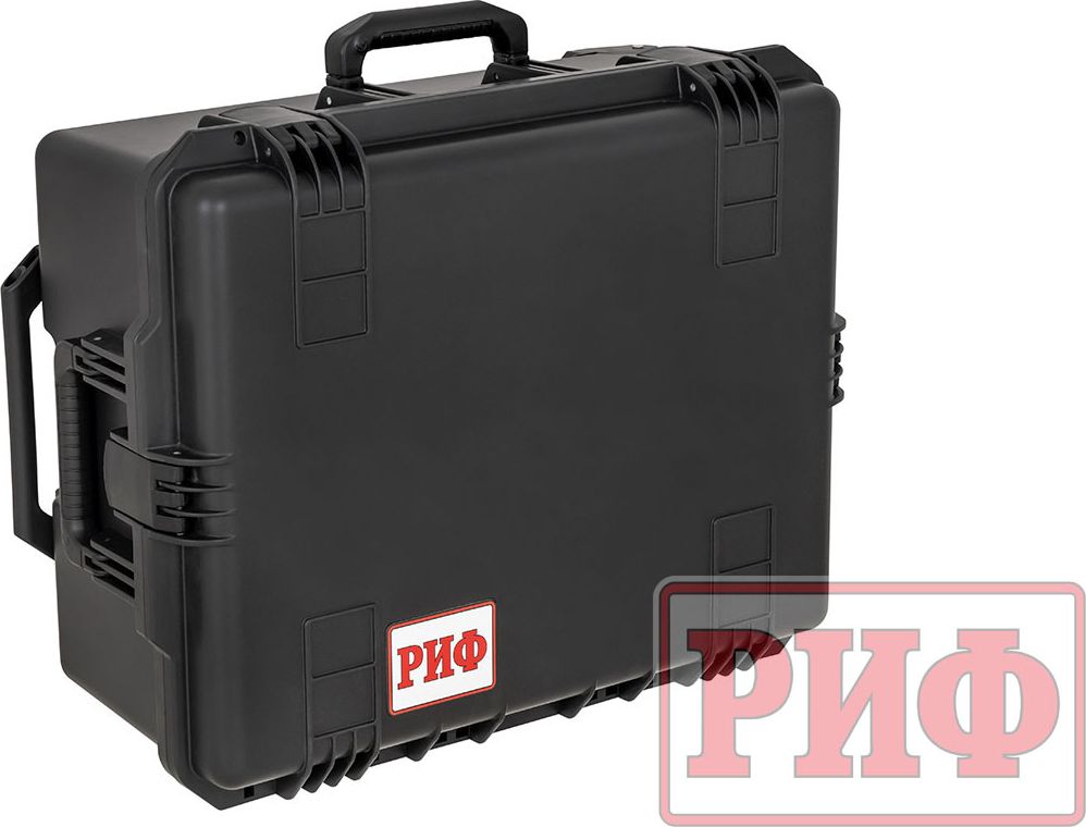Кейс пластиковый защитный ударопрочный РИФ 625x500x297 мм на колесах с телескопической ручкой. Артикул WRT-81