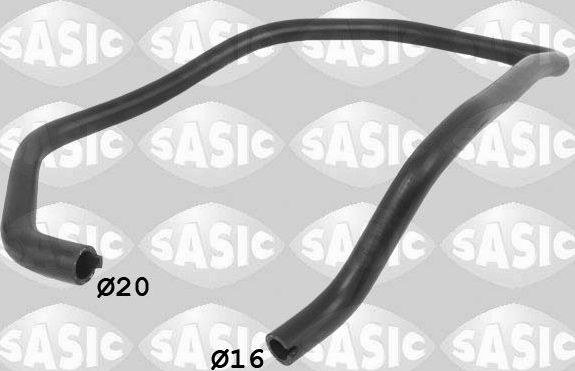 Патрубок радиатора (системы охлаждения) Sasic правый для Citroen Jumper I 1994-2002. Артикул 3400207