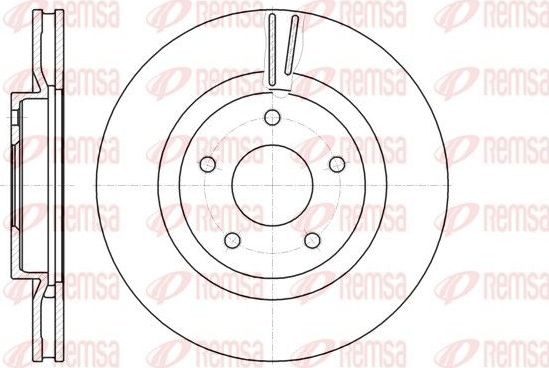 Тормозной диск Remsa. Артикул 61087.10
