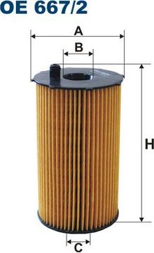 Масляный фильтр Filtron. Артикул OE 667/2