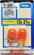 Лампа накаливания 12V 21W T20 (оранжевый) (ECE) WY21W, блистер-уп. 2 шт. (Koito). Артикул P1870A