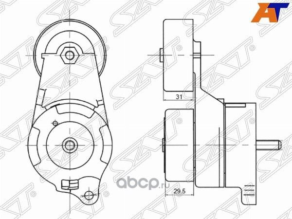 Натяжитель приводного ремня ACURA MDXCHEVROLET AV (SAT). Артикул ST31170RCAA01