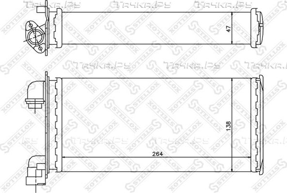 Радиатор отопителя (печки) Stellox. Артикул 10-35078-SX