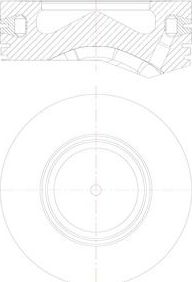 Поршень Mahle для BMW 5 VI (F10/F11/F07) 2009-2017. Артикул 081 PI 00105 000