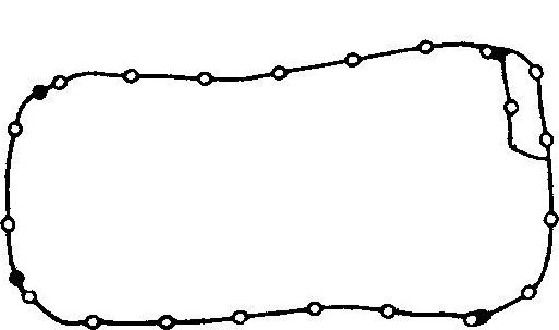 Прокладка маслянного поддона двигателя BGA для BMW 5 III (E34) 1989-1996. Артикул OP0364