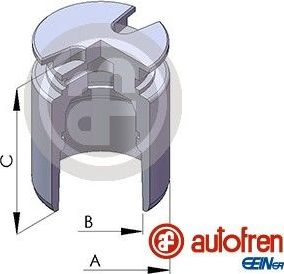 Поршень тормозного суппорта Autofren Seinsa (сталь). Артикул D02554