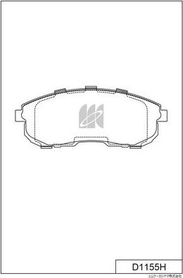 Тормозные колодки MK Kashiyama. Артикул D1155H