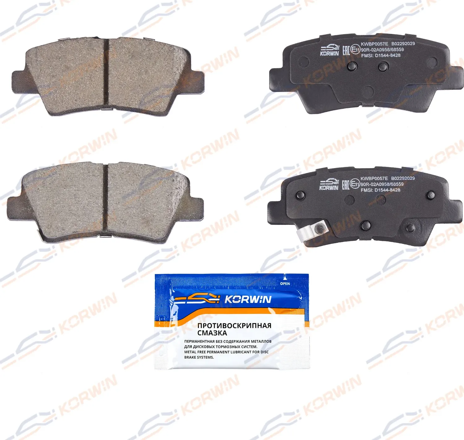 Колодки тормозные зад. ECOLine. Hyundai i30 (GD) 11-/Kia Ceed (JD) 12 (Korwin) Korwin. Артикул KWBP0057E