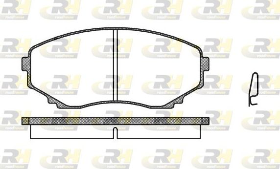Тормозные колодки RoadHouse передние для Mazda MPV I (LV) 1988-1999. Артикул 2397.00