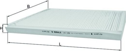 Салонный фильтр Mahle. Артикул LA 129