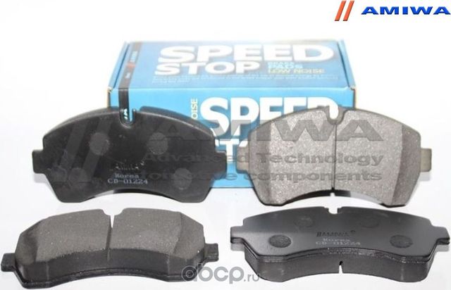 КОЛОДКИ ТОРМОЗНЫЕ ДИСКОВЫЕ ПЕРЕДНИЕ SPEED STOP (Amiwa). Артикул CD01224