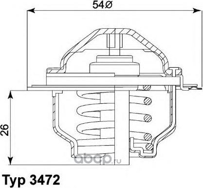 ТЕРМОСТАТ (Wahler). Артикул 347287D