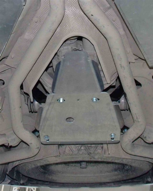 Защита алюминиевая Alfeco для редуктора заднего моста Land Rover Discovery Sport 2014-2019. Артикул ALF.38.15al