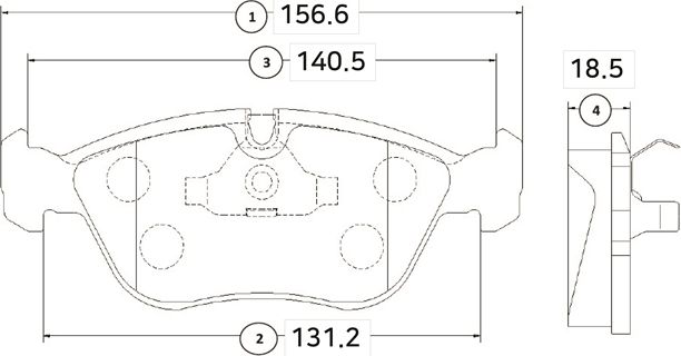Тормозные колодки CTR передние для Volvo 850 1996-1996. Артикул GK1213