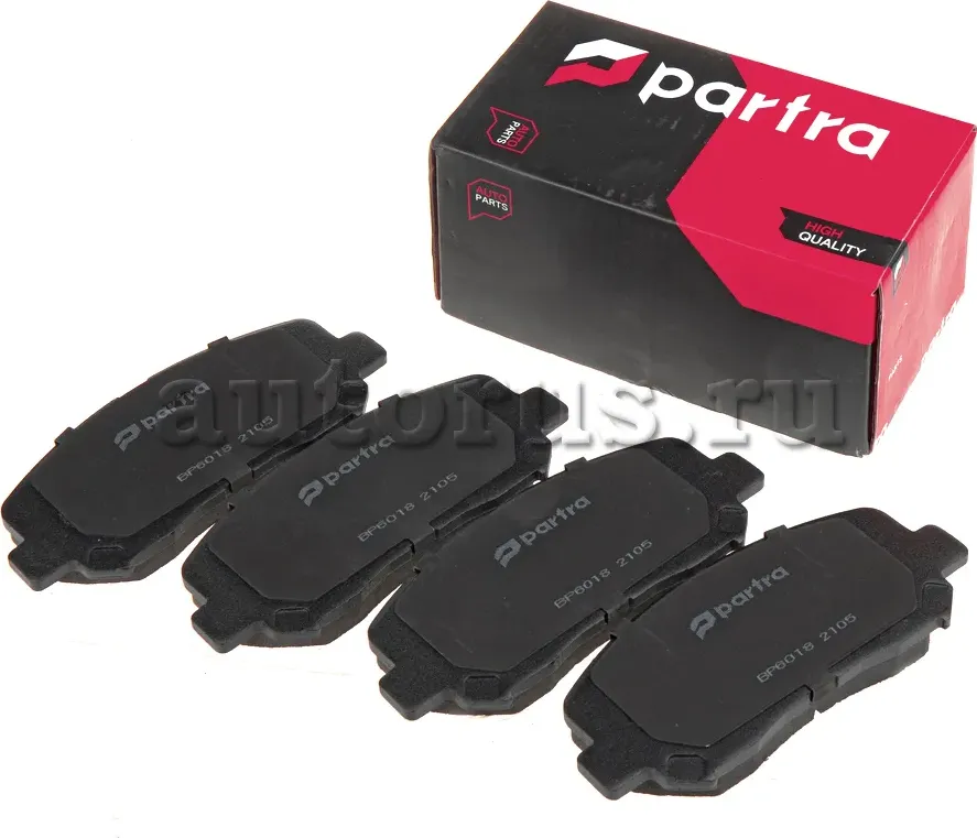 Колодки тормозные дисковые | перед прав/лев | (Partra). Артикул BP6018