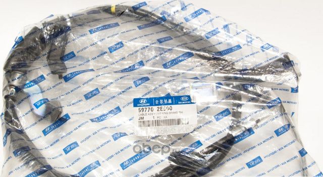 Трос ручника (тросик ручного тормоза) Hyundai / KIA. Артикул 597702E500