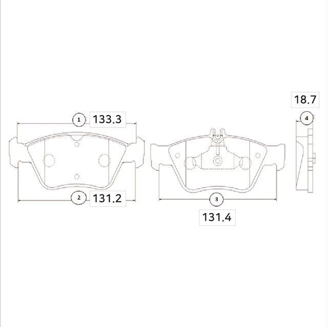 Тормозные колодки CTR передние для Mercedes-Benz CLK-Класс I (C208, A208) 1997-2002. Артикул GK0041