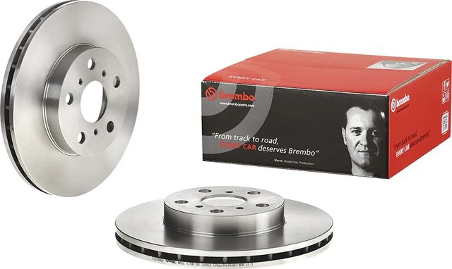 Тормозной диск Brembo PRIME LINE передний для Toyota Celica V (T180) 1989-1994. Артикул 09.6803.10