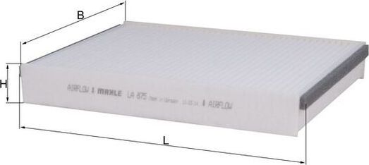 Салонный фильтр Mahle-Knecht. Артикул LA 875