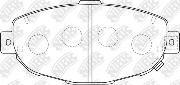 Тормозные колодки NiBK. Артикул PN1231
