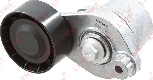 Натяжной ролик (натяжитель) приводного клинового зубчатого ремня LYNXauto. Артикул PT-3332