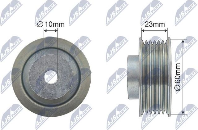 Направляющий (ведущий) ролик приводного поликлинового ремня NTY для Suzuki Grand Vitara II 2001-2005. Артикул RNK-SU-008