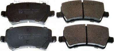 Тормозные колодки Denckermann задние для Volvo S80 II 2006-2016. Артикул B111043