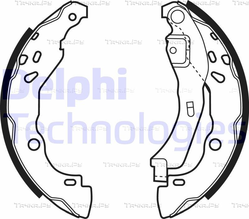 Тормозные колодки Delphi задние для Citroen Jumpy III 2016-2026. Артикул LS1929