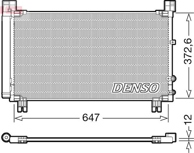 Радиатор кондиционера (конденсатор) Denso для Lexus IS III 2013-2026. Артикул DCN50053