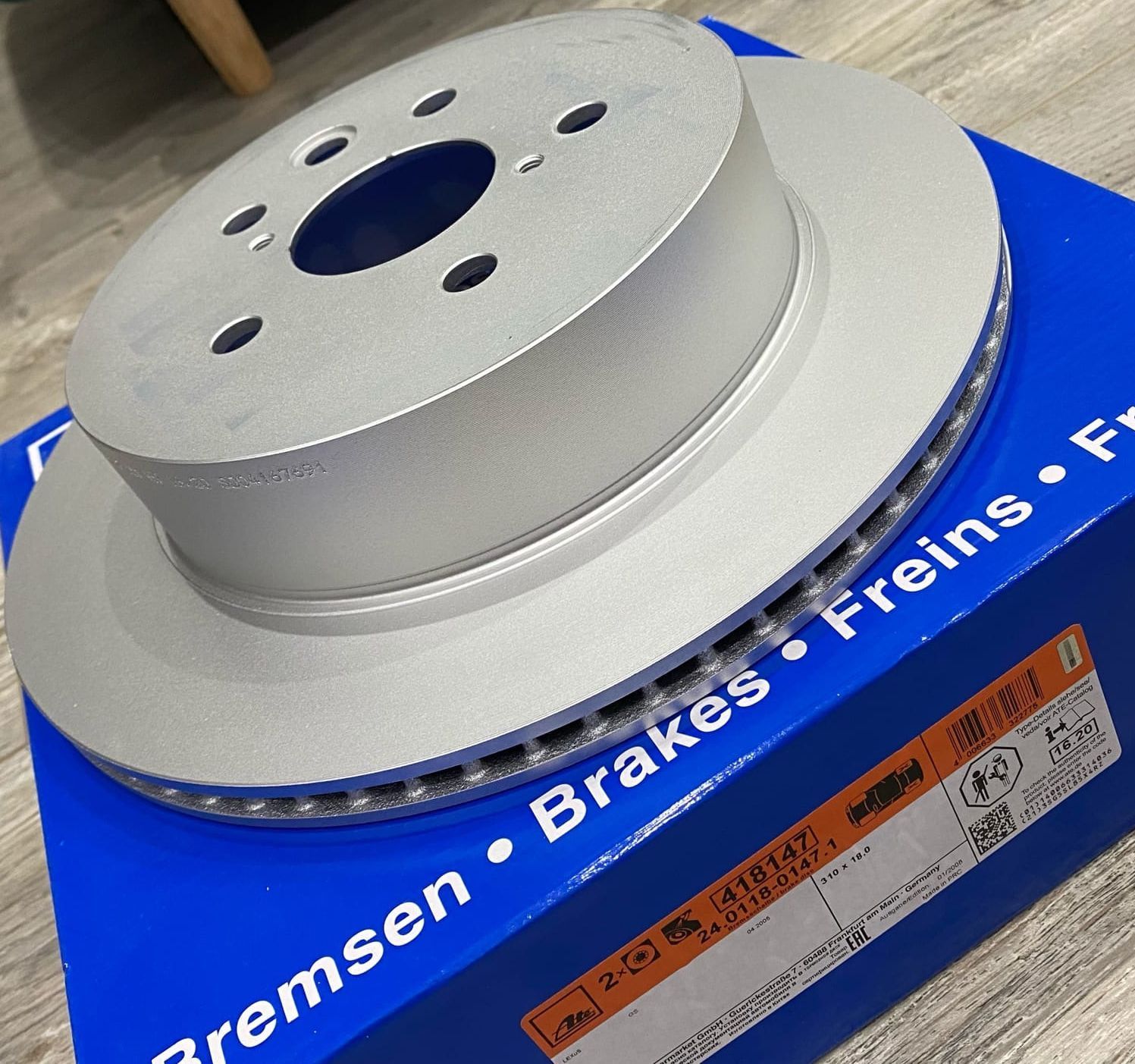 Тормозной диск ATE. Артикул 24.0118-0147.1