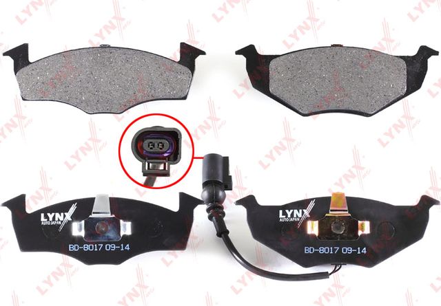 Тормозные колодки LYNXauto. Артикул BD-8017