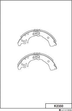 Тормозные колодки MK Kashiyama. Артикул K2350