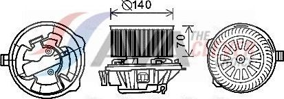 Вентилятор, мотор печки (отопителя) салона AVA. Артикул CN8289
