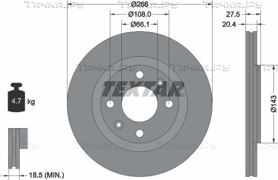 Тормозные колодки Textar Q+. Артикул 2212901
