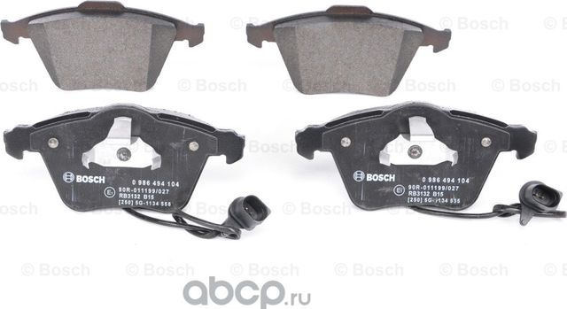 Колодки тормозные передние (Bosch). Артикул 986494104