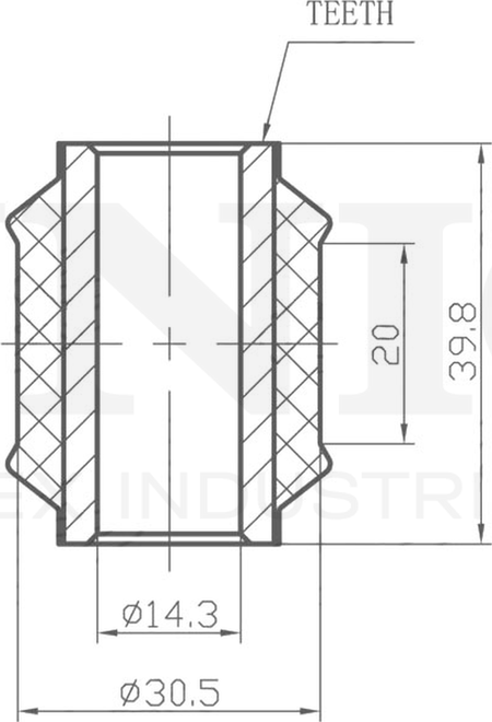 Сайлентблок реактивной тяги (Unio). Артикул RMP-20293