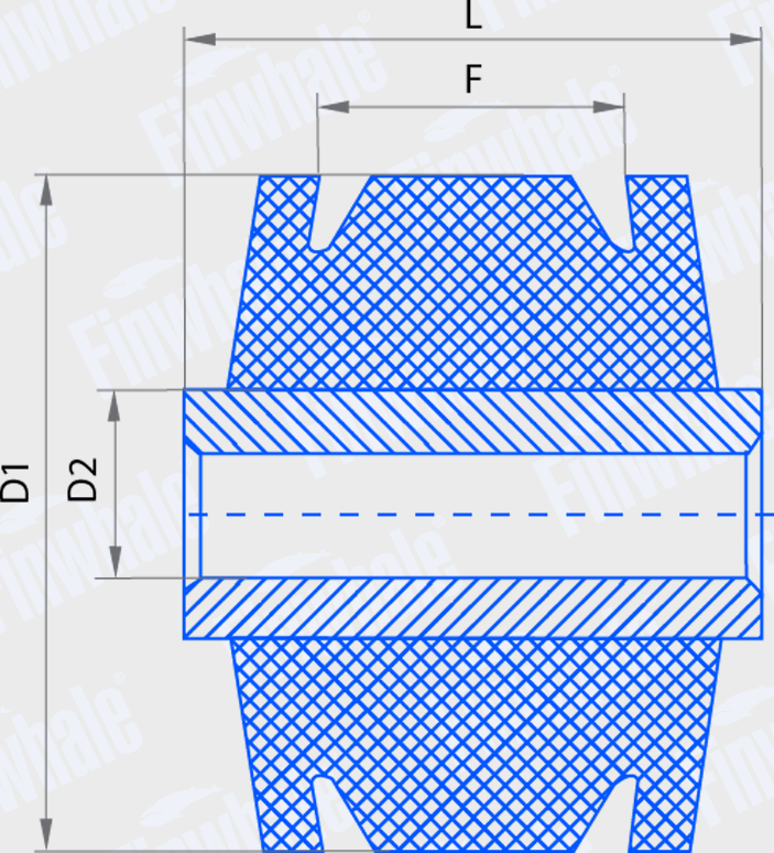 Сайлентблок заднего рычага подвески Finwhale. Артикул SB807