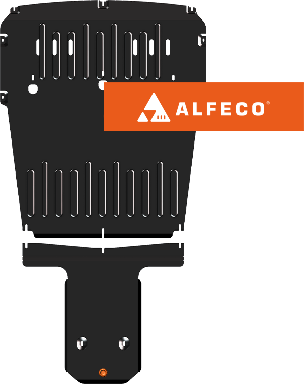 Защита Alfeco для картера и КПП Porsche Panamera II 2016-2026. Артикул ALF.50.06