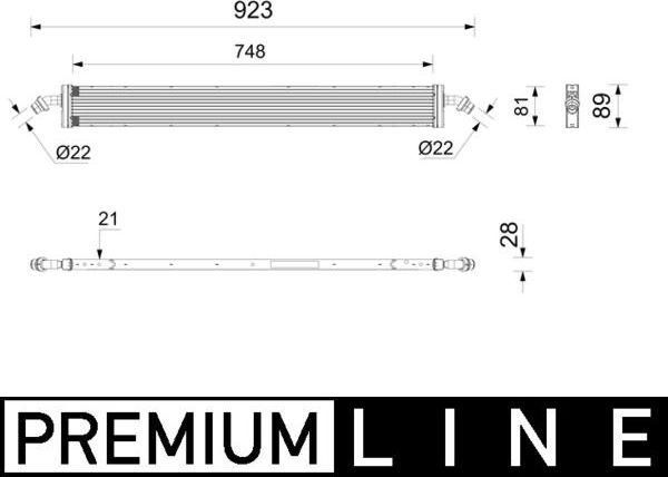 Радиатор охлаждения двигателя Mahle. Артикул CR 2807 000P