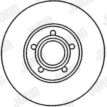 Тормозной диск Jurid. Артикул 561471J