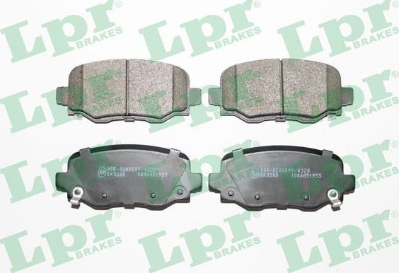 Тормозные колодки LPR задние для Jeep Cherokee V (KL) 2013-2026. Артикул 05P1955