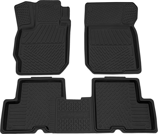 Коврики Rezkon резиновые для салона Nissan Almera Ваз 2013-2026. Артикул 1025005200