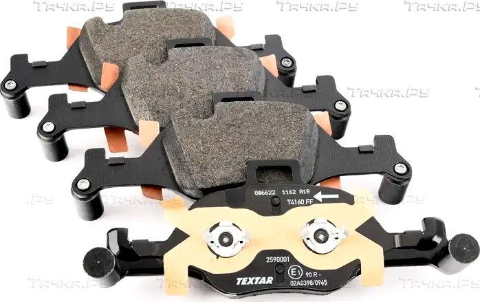 Тормозные колодки Textar передние для BMW 4 G22, G23 2020-2026. Артикул 2590001